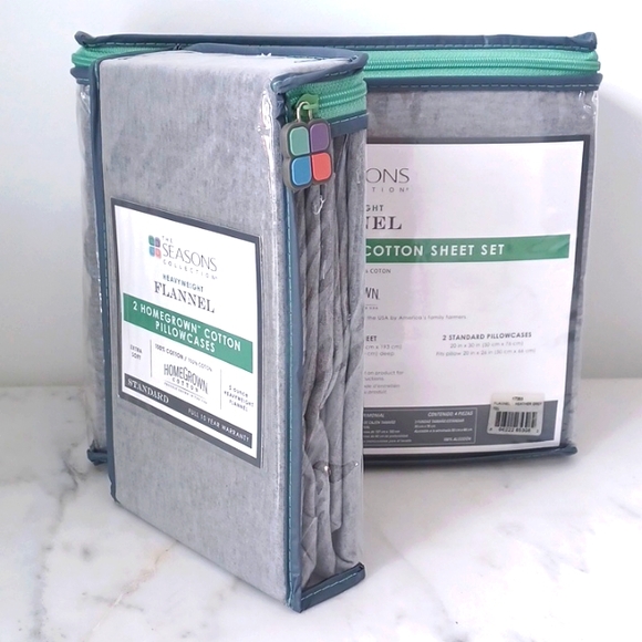 Cotton Flannel sheet set. Full size + 2 pillow cases extra. - Picture 4 of 5